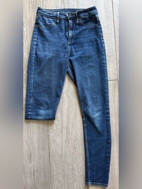 H&M Skinny High Waist Ankle Jeans Size 4 Blue Denim